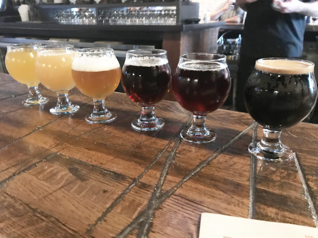 Beer Flight from Old Irving Brewing Co Irving Park