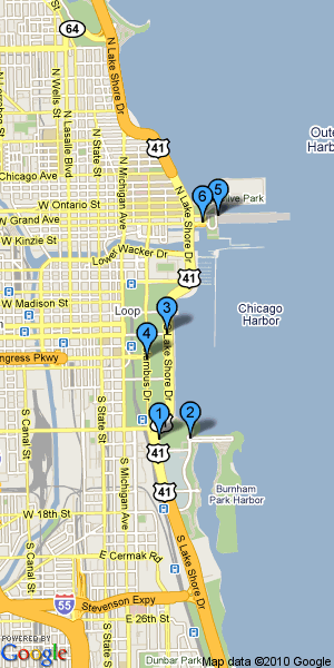 Chicago 2 Day Itinerary Map