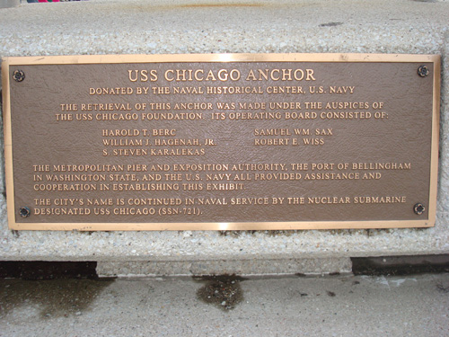 USS Chicago Anchor Navy Pier