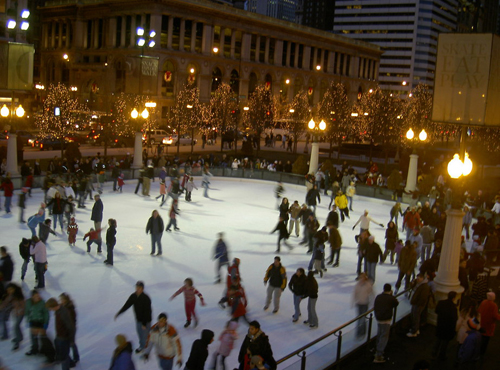 Chicago Winter Ice Skating