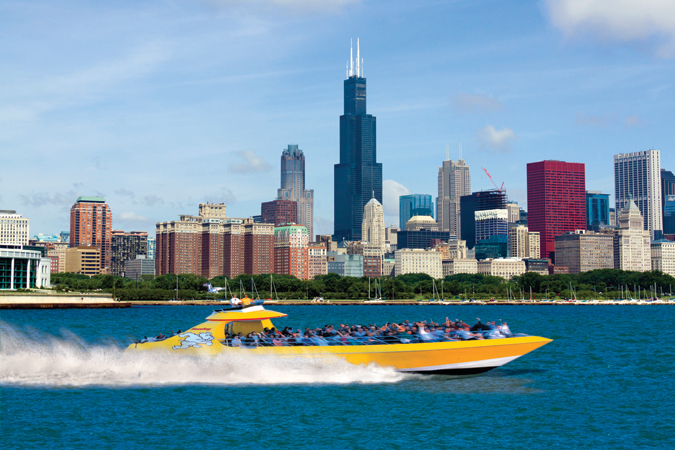 Seadog speedboat tour Chicago