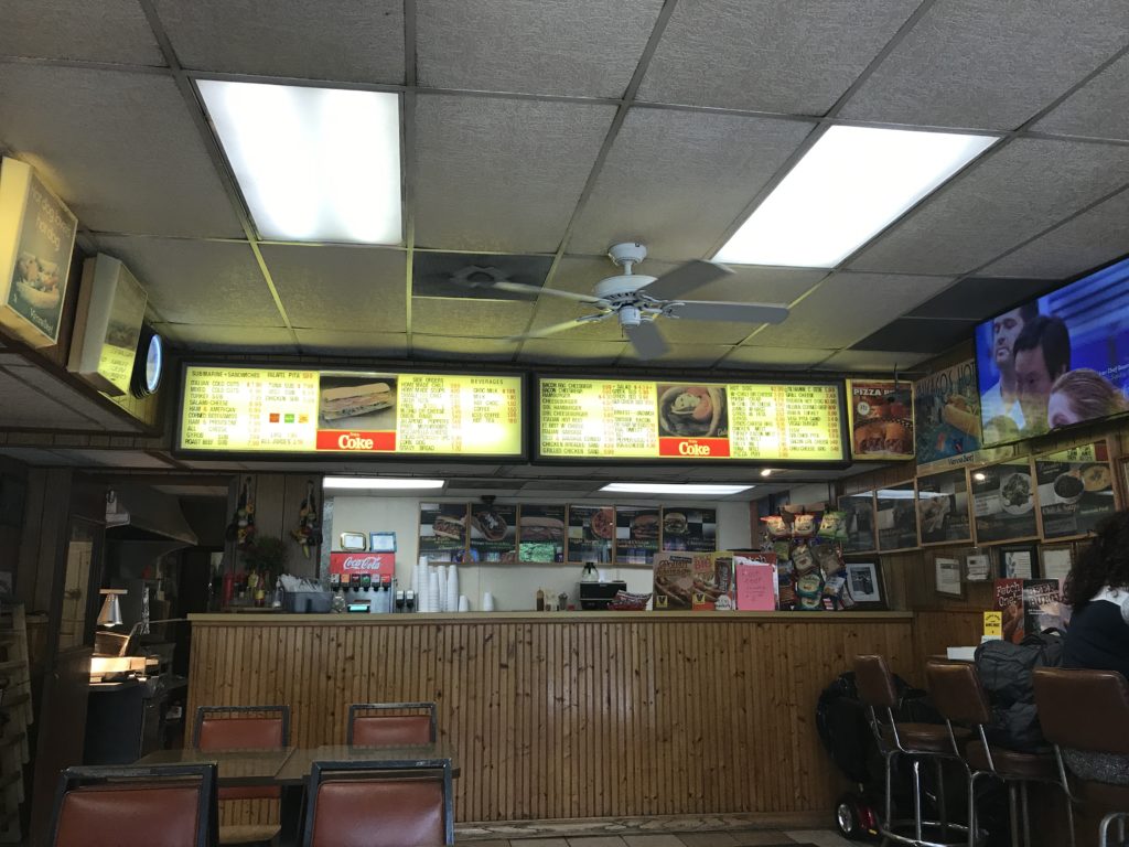 Branko's Sandwich Shop Review Interior