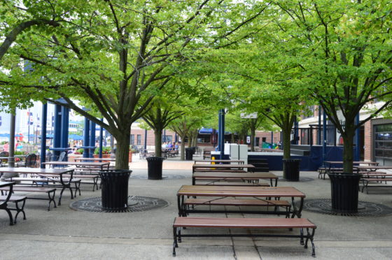 Millet Lite Beer Garden Seating Area