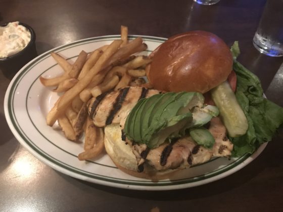 Grilled Chicken Sandwich at Miller's Pub Chicago