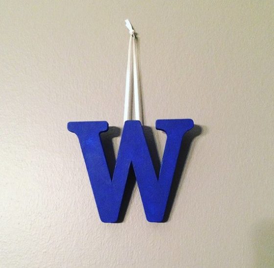 Buy Chicago Cubs World Series Champions Win Flag Mini Pallet Christmas Ornament