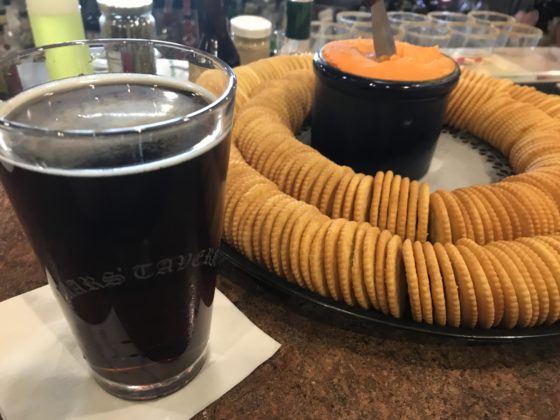 Cheese Spread and Ritz Crackers at Mars Cheese Castle Bar