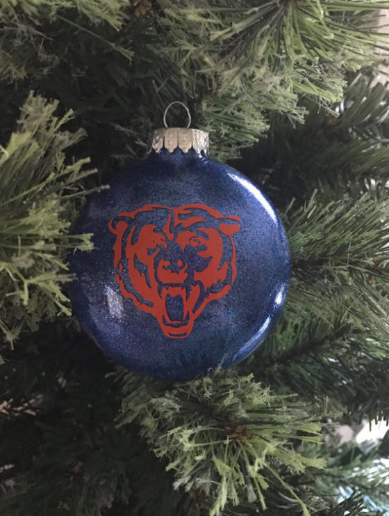 Chicago Bears Christmas Ornament