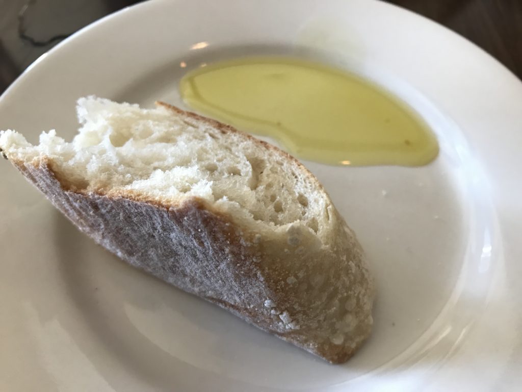 Fresh Bread and Virgin Olive Oli at Pasta D'Arte Italian Restaurant