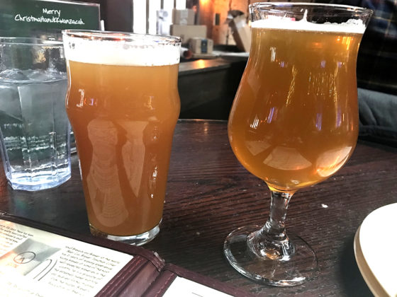 Roadhouse and The Weight Hand Crafted Beers at Piece Brewery and Pizzeria Chicago