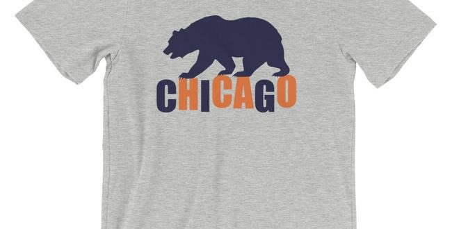 Windy City Bear Printed T-Shirt-Go-Visit-Chicago