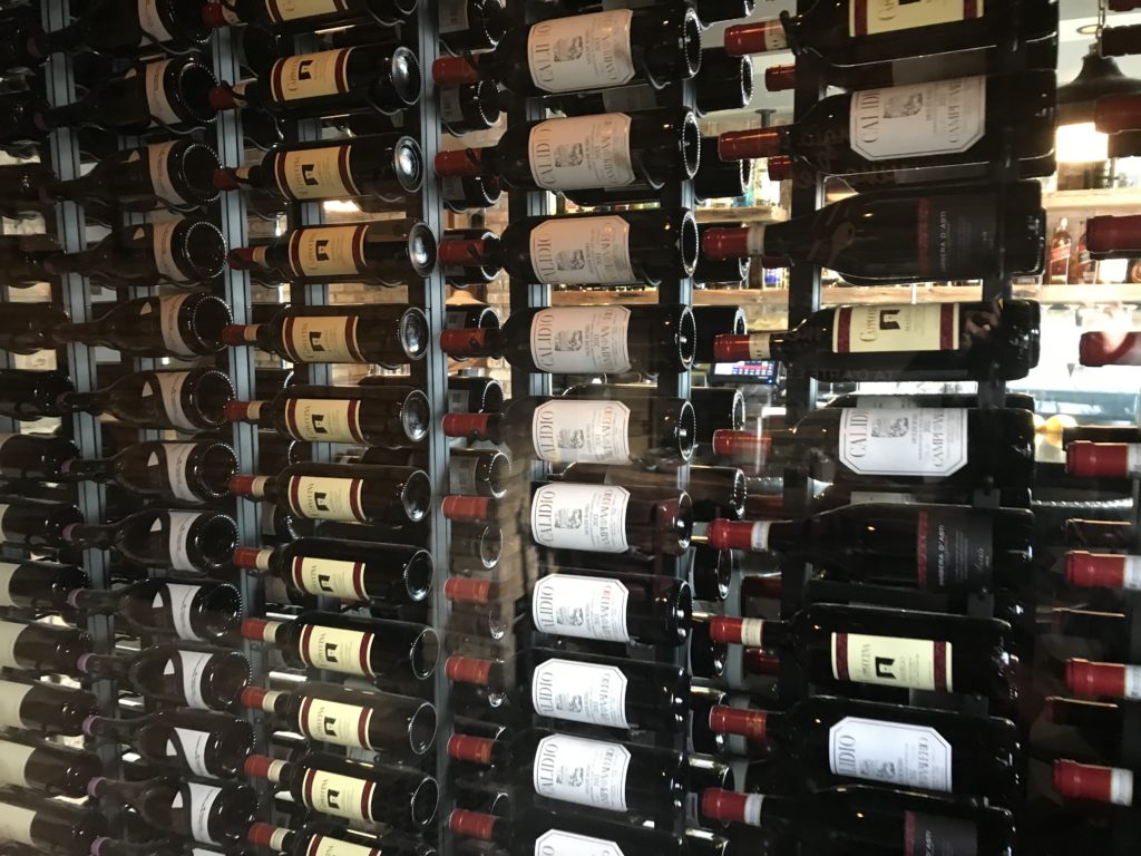 Wine Collection at Pasta D'Arte Italian Restaurant Chicago