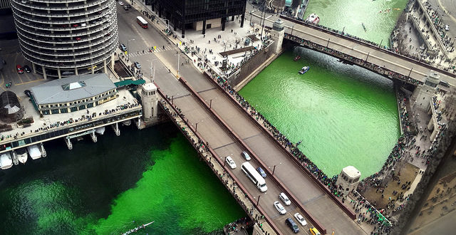 Chicago River Green St Patricks Day 2018