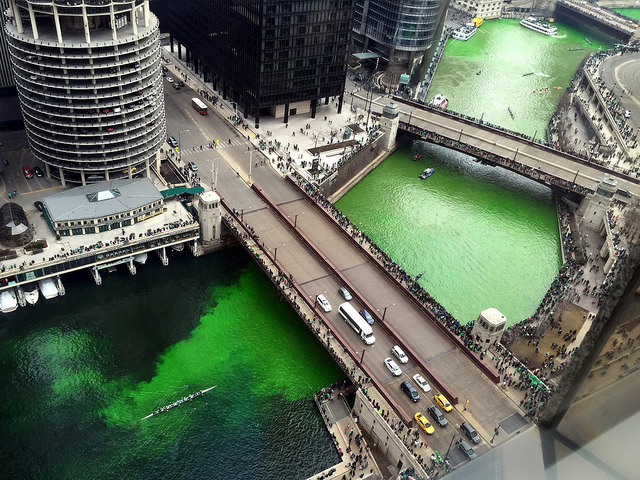 Chicago River Green St Patricks Day 2018