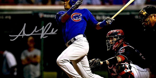 Addison Russell Chicago Cubs 2016 MLB World Series Champions Autographed Photograph