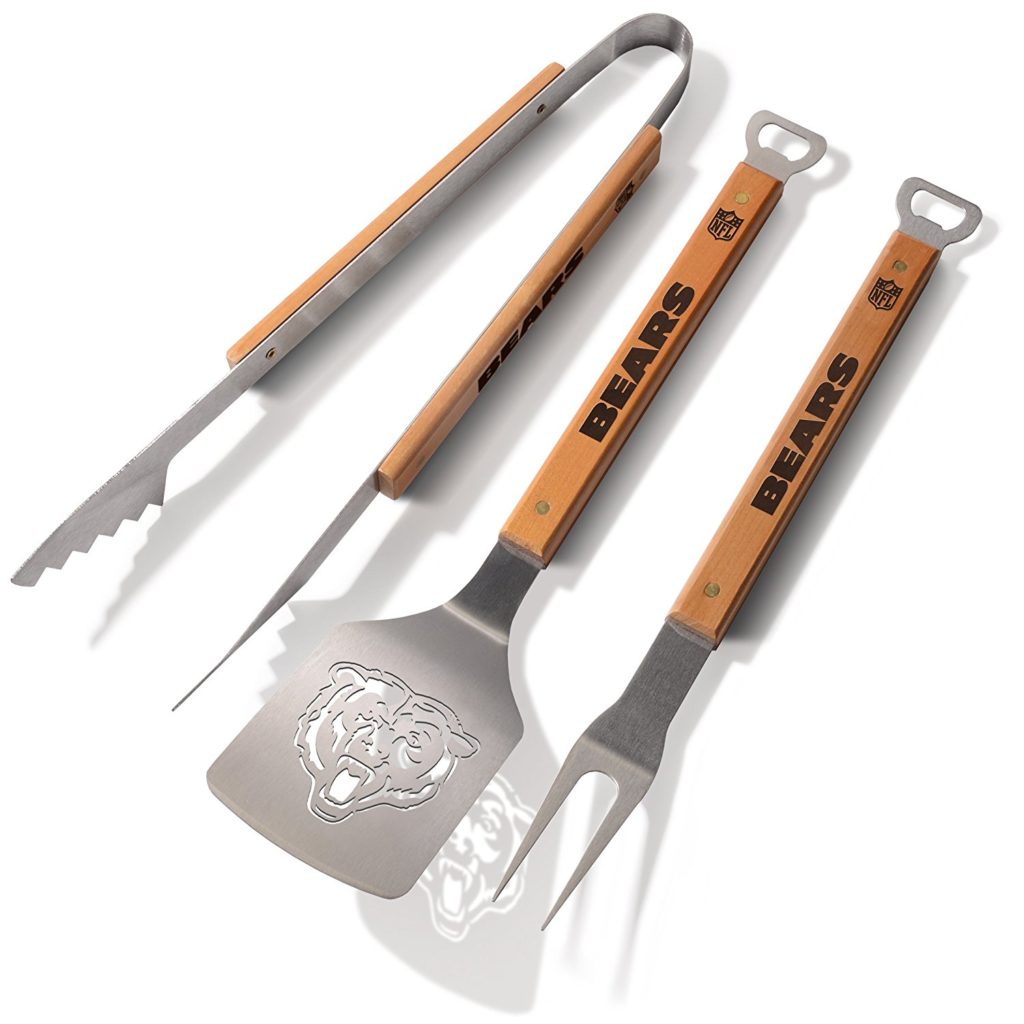 Chicago Bears BBQ Tool Set for Tailgate Party