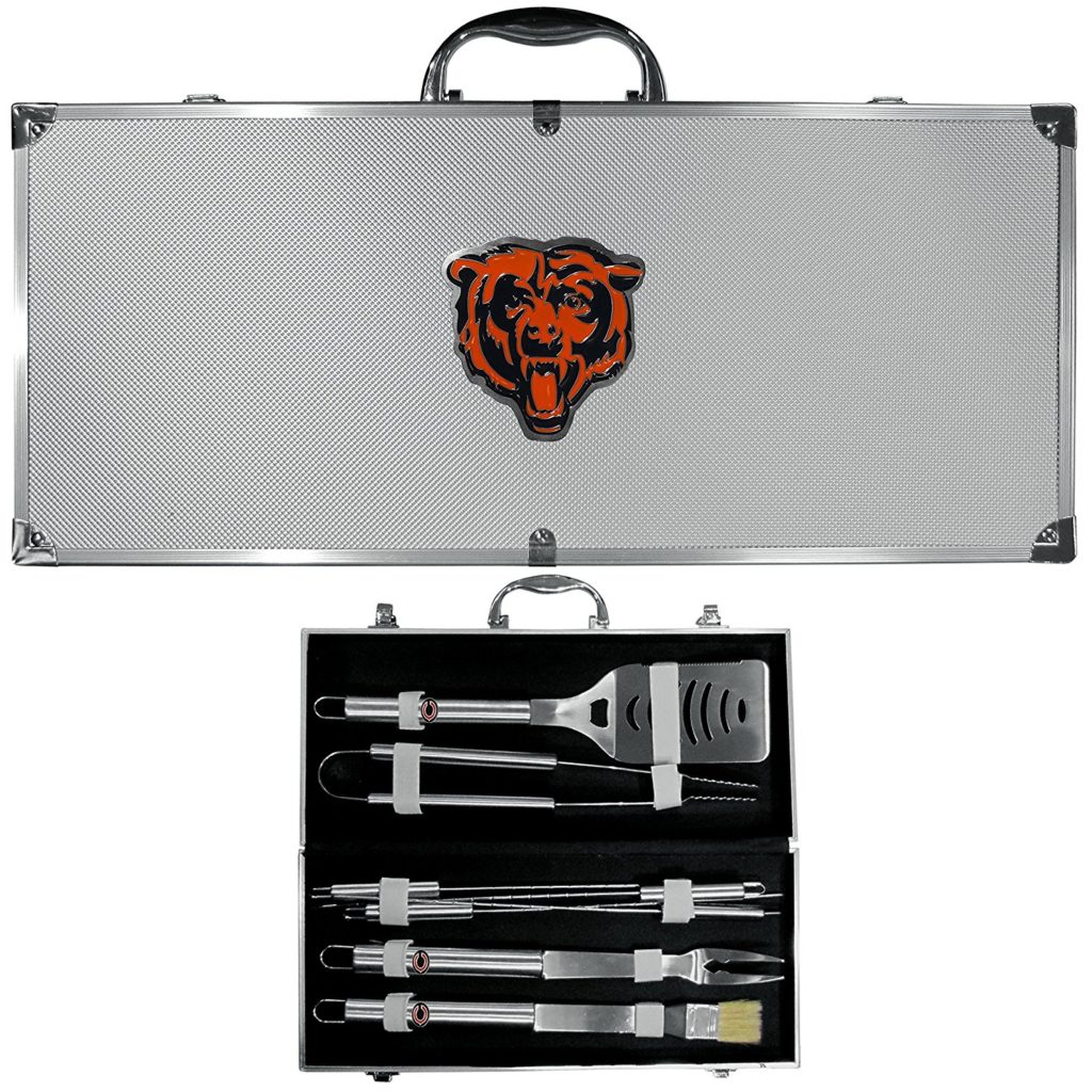 Chicago Bears BBQ Tool Set with Case for Tailgate Party