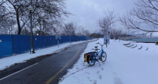 The only trail that's cleared in Chicago (that I know about) is the Lakefront Trail.