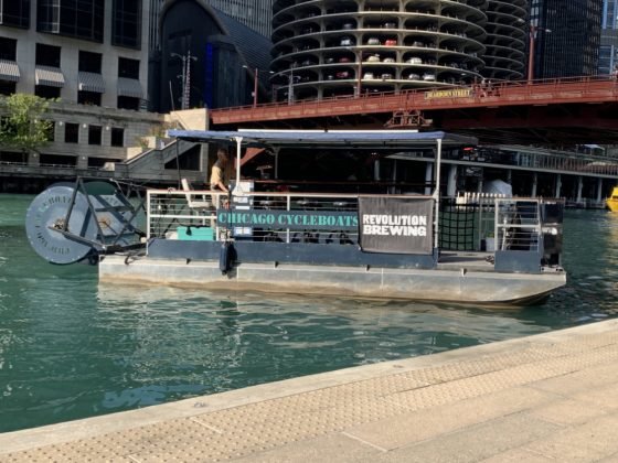 Chicago Cycleboats Tour on the Chicago Riverwalk