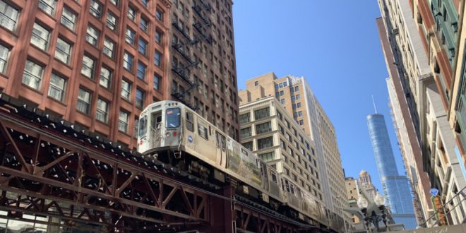 El Train by Adams/Wabash Station