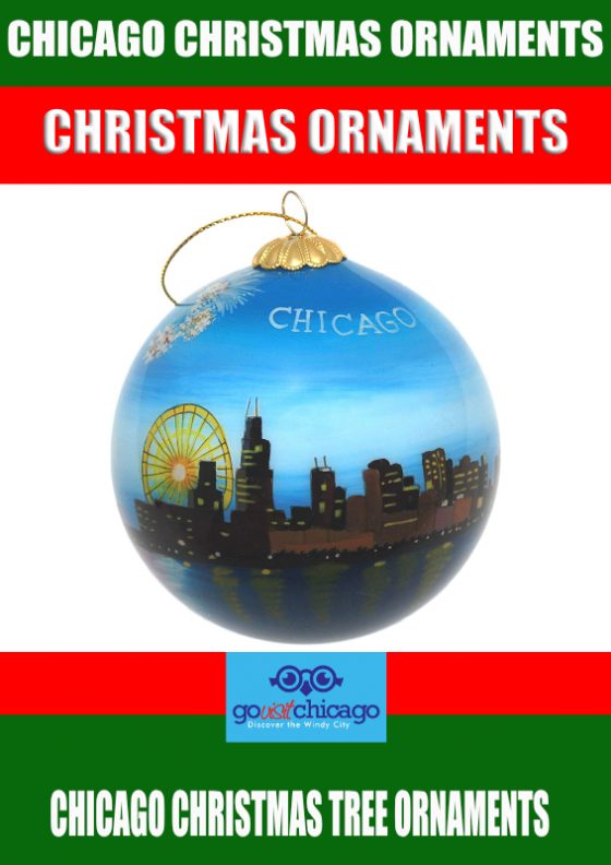 Chicago Christmas Tree Ornaments for Holiday Season